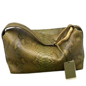Oxford Olive 100% Python with Golden Brazz Accesories